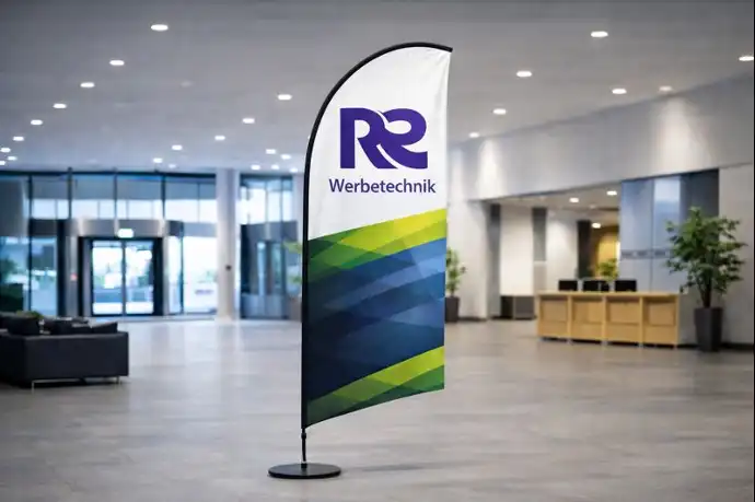 Flagge 4farb-Druck mit Logo oder Bild